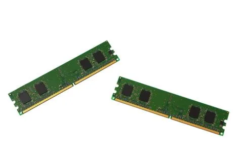 The RAM on a white background Stock Photos