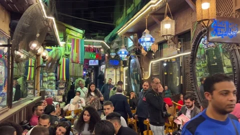 Ramadan 2024 vibes in Cairo, Egypt(50) Stock Footage 237116262