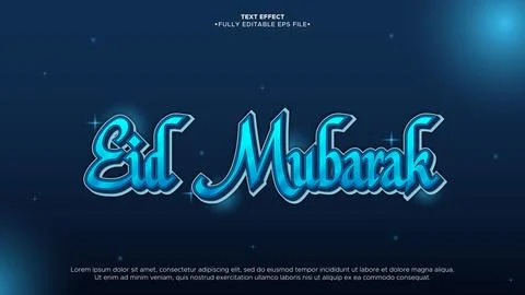 Ramadan 3D Vector Text Effect 스톡 일러스트