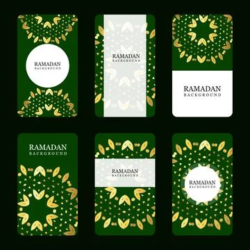 Ramadan and Eid typography with elegent design vector Stock Illustration