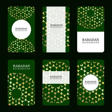 Ramadan and Eid typography with elegent design vector Stock Illustration