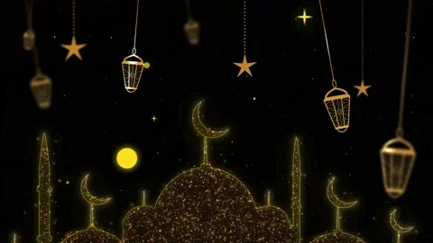 Ramadan Background in a 3D animation Stock Footage 239009181