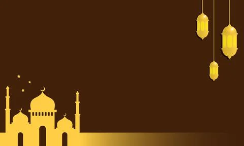 Ramadan background with copy space area Stock Illustration
