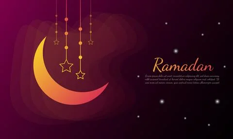 Ramadan Background Design vector for islamic new year Stock Illustration