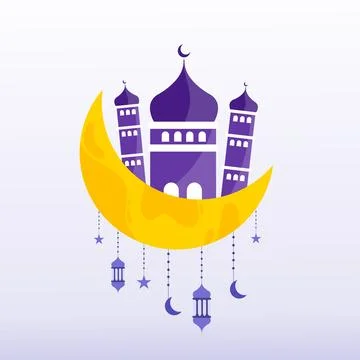 Ramadan Background Design vector for islamic new year Stock Illustration