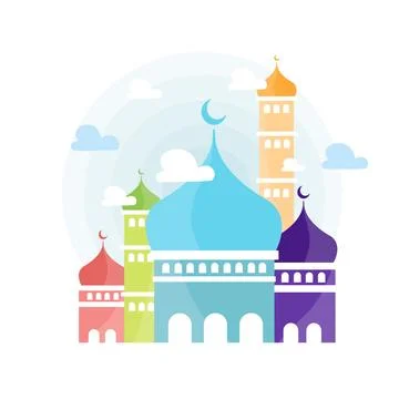 Ramadan Background Design vector for islamic new year Stock Illustration