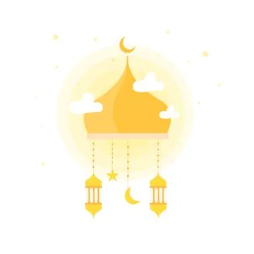Ramadan Background Design vector for islamic new year Stock Illustration