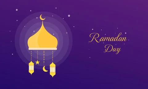 Ramadan Background Design vector for islamic new year Stock Illustration