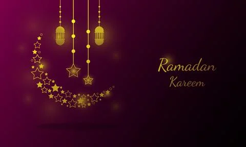 Ramadan Background Design vector for islamic new year Stock Illustration