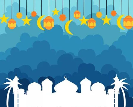 Ramadan Background Vector Stock Illustration