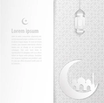 Ramadan backgrounds vector with Arabic pattern 库存插图