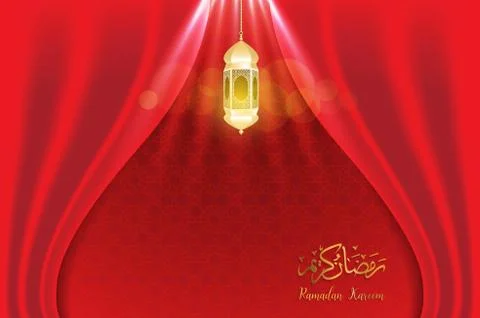 Ramadan backgrounds vector,Arabic Islamic calligraphy of Ramadan kareem 库存插图