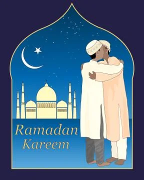 Ramadan brothers Stock Illustration