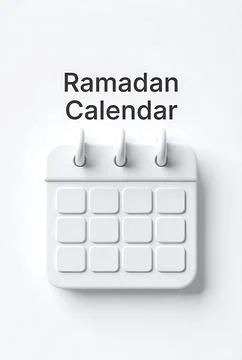 Ramadan calendar Illustrazione stock