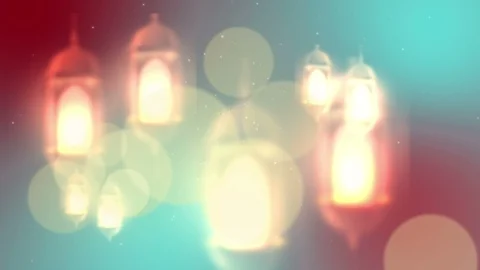 Ramadan candle lantern Stock Footage 88982579
