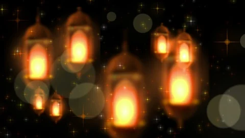 Ramadan candle lantern Stock Footage 104903704