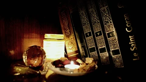 Ramadan candle vibe Stock Footage 130227317