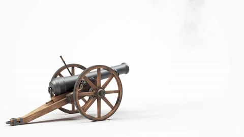 Ramadan cannon shot with alpha Stock Footage 152152702