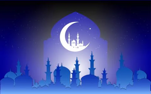 Ramadan card, poster Ilustração Stock