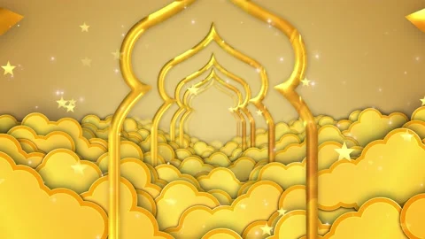 Ramadan Clouds Background Vidéo 204146095