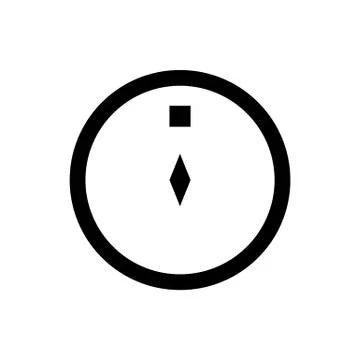 Ramadan compass direction location Islam Religion Culture Vector Glyph Icons. Stock Illustration