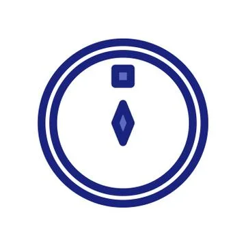 Ramadan compass kaaba Vector Flat Icons. Editable Stroke and color. Stock Illustration