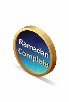 Ramadan complete medal Stock Illustration