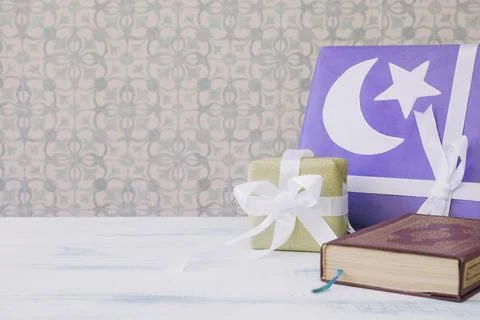 Ramadan composition with gifts Stock Photos