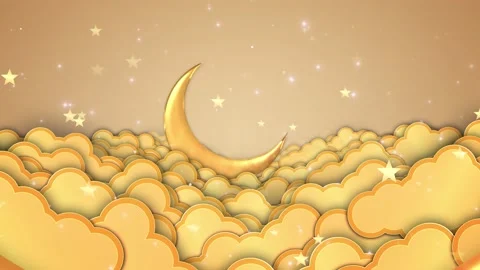Ramadan Crescent Moon Background Vídeos de archivo 204146091