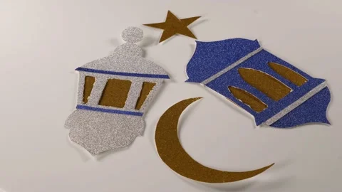 Ramadan decorations turntable Stock Footage 172963205