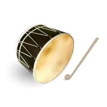 Ramadan Drum Isolated Stock Illustration