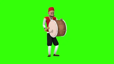 Ramadan drummer playing drums Video stock 255518577