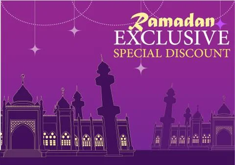 Ramadan exclusive special discount - Vector Illustration Stock Illustration