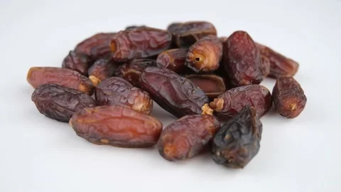 Ramadan fresh date rotating Stock Footage 236146328