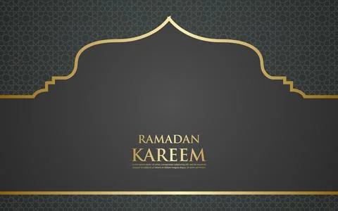 Ramadan greeting background, Elegant elements for design templates, place f.. Stock Illustration