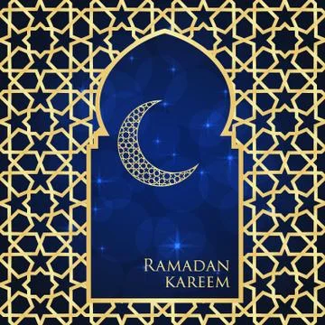 Ramadan greeting card Stock Illustration