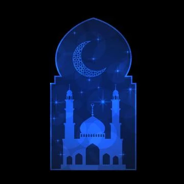 Ramadan greeting card Stock Illustration