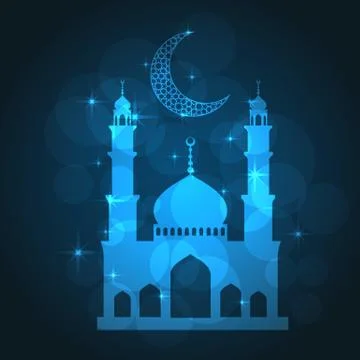 Ramadan greeting card Stock Illustration