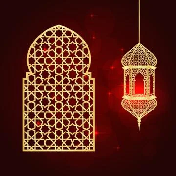 Ramadan greeting card Stock Illustration