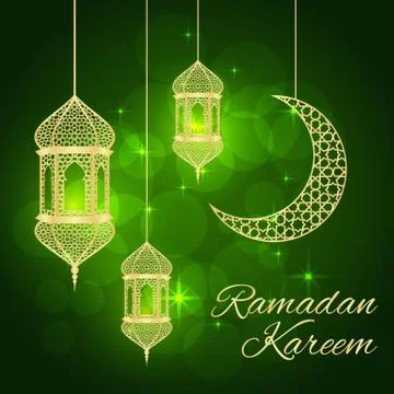 Ramadan greeting card Stock Illustration