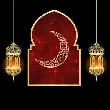 Ramadan greeting card Stock Illustration