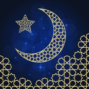 Ramadan greeting card Stock Illustration