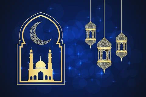 Ramadan greeting card Stock Illustration