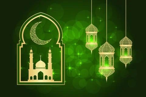 Ramadan greeting card Stock Illustration
