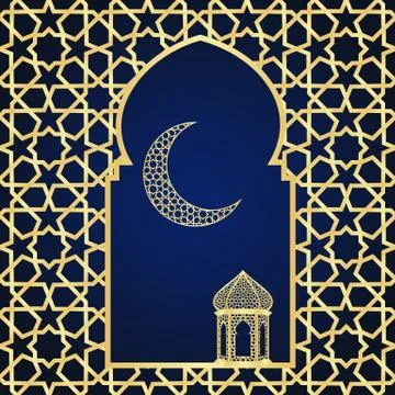 Ramadan greeting card Stock Illustration