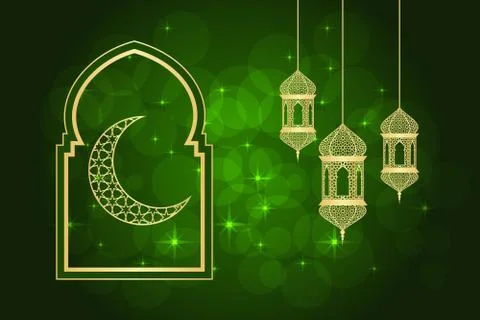 Ramadan greeting card Stock Illustration