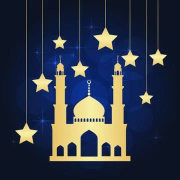 Ramadan greeting card Stock Illustration