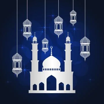 Ramadan greeting card Stock Illustration