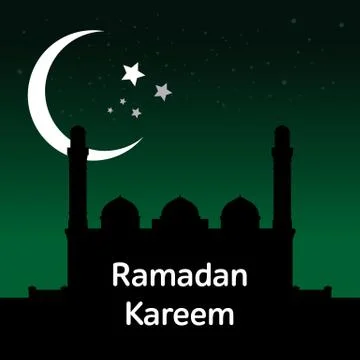 Ramadan greeting card Stock Illustration