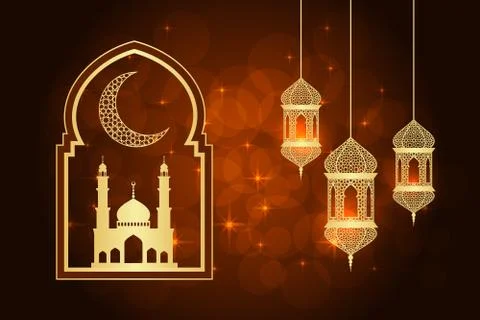 Ramadan greeting card Stock Illustration